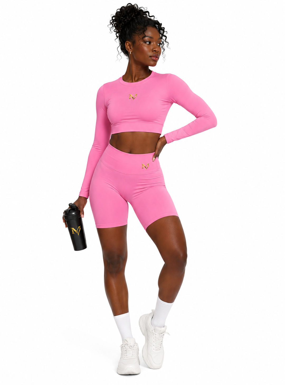 Maison Viloski SculptFit™ Performance Long Sleeve Crop Top