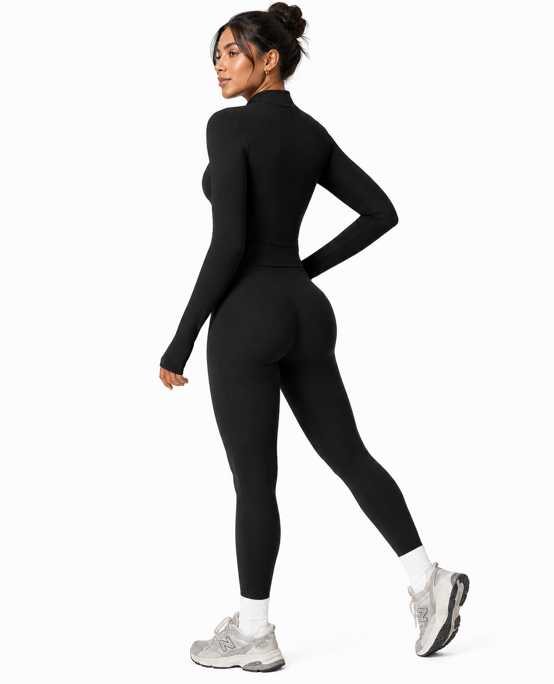 Maison Viloski SculptFit™ Performance Jacket & Leggings Set – Black