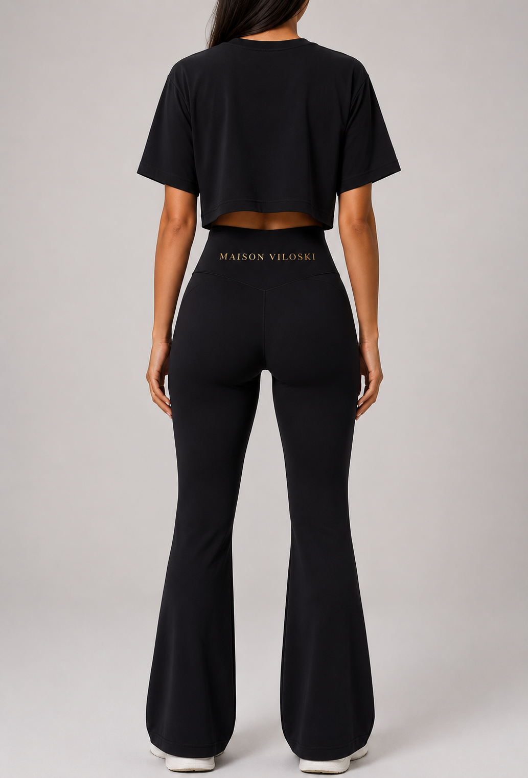 Maison Viloski SculptFit™ Cropped Tee & Flared Leggings Set