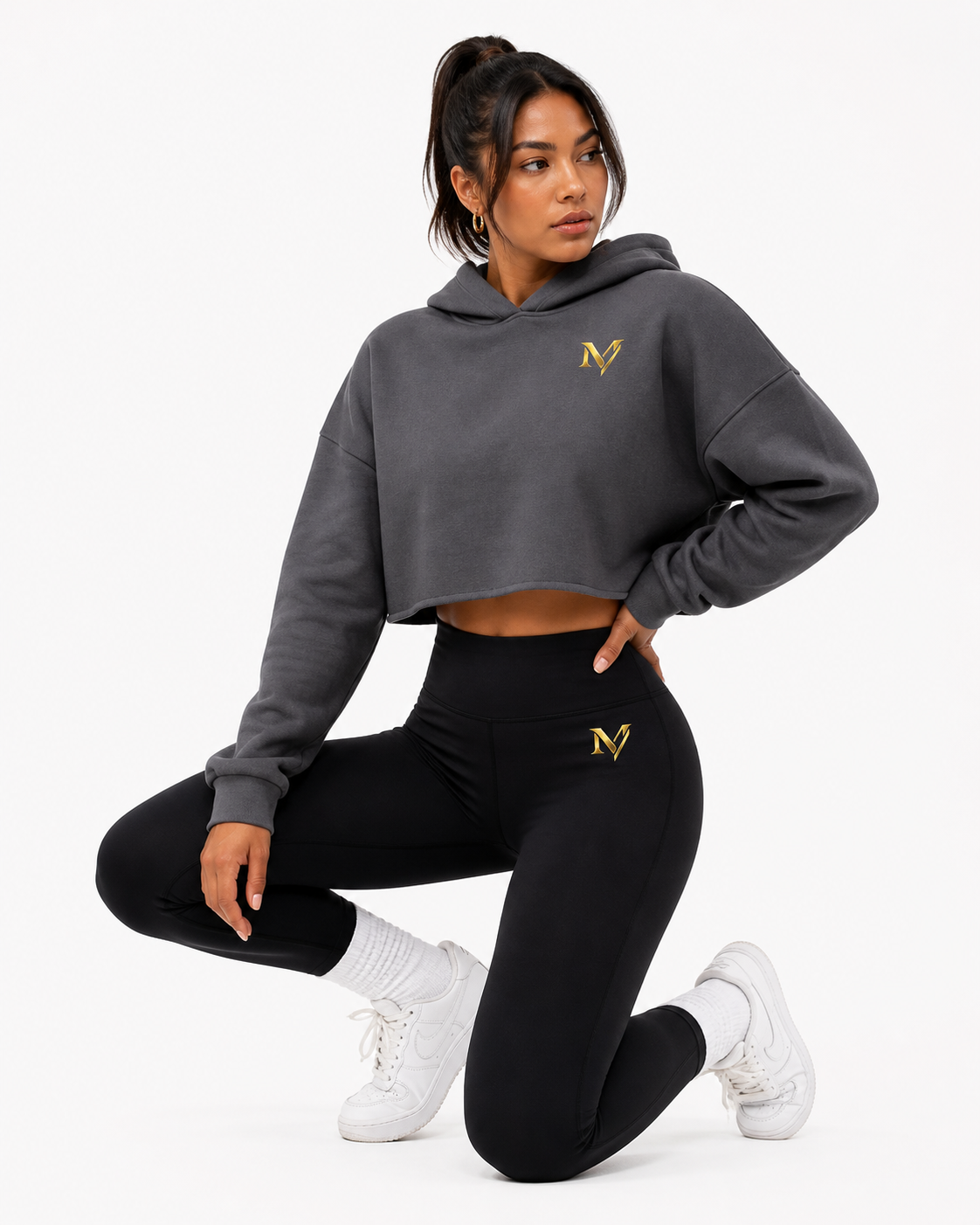 Maison Viloski SculptFit™ Cropped Hoodie