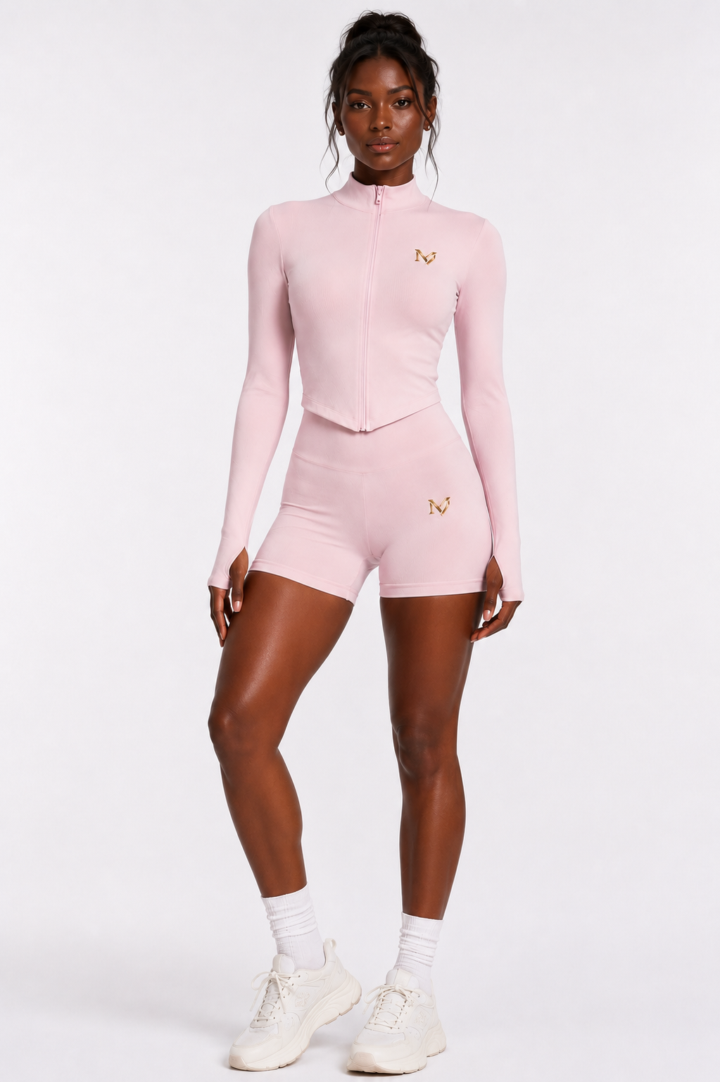 Maison Viloski SculptFit™ Zip Jacket & Shorts Set