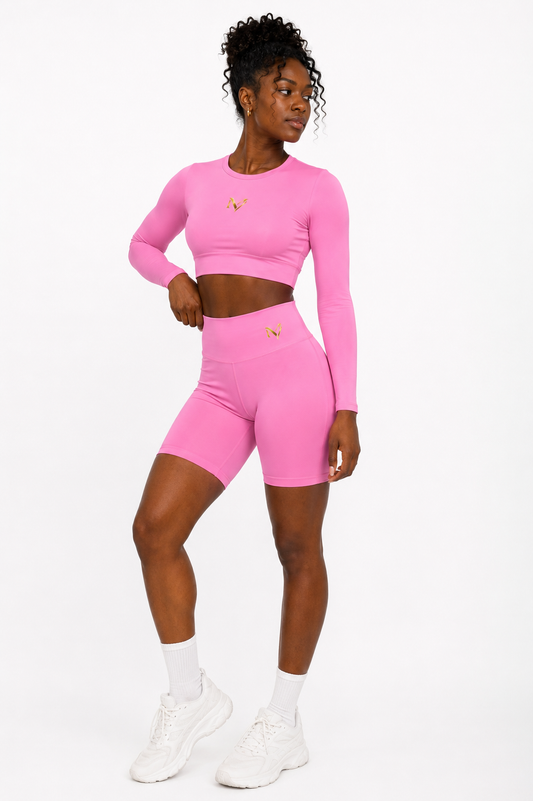 Maison Viloski SculptFit™ Performance Long Sleeve Crop Top