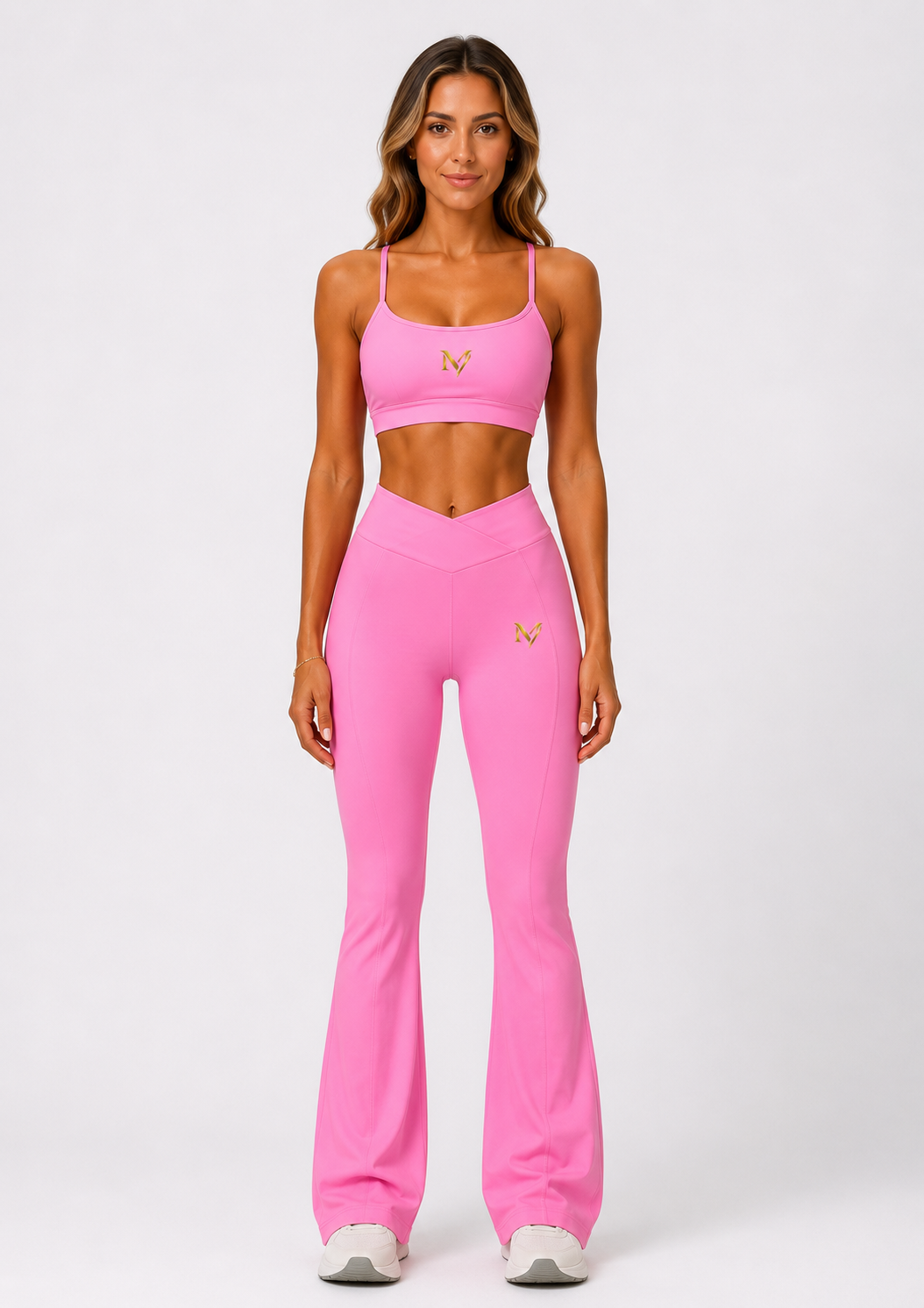 Maison Viloski SculptFit™ Sports Bra & Flared Leggings Set